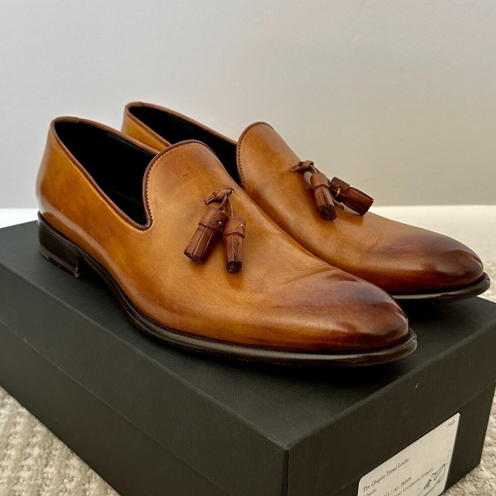 Paul Evans The Chaplin Tassel Loafer Tobacco Color Size 9